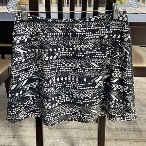 Title Nine Dream Skort, Small, Black, White & Gray